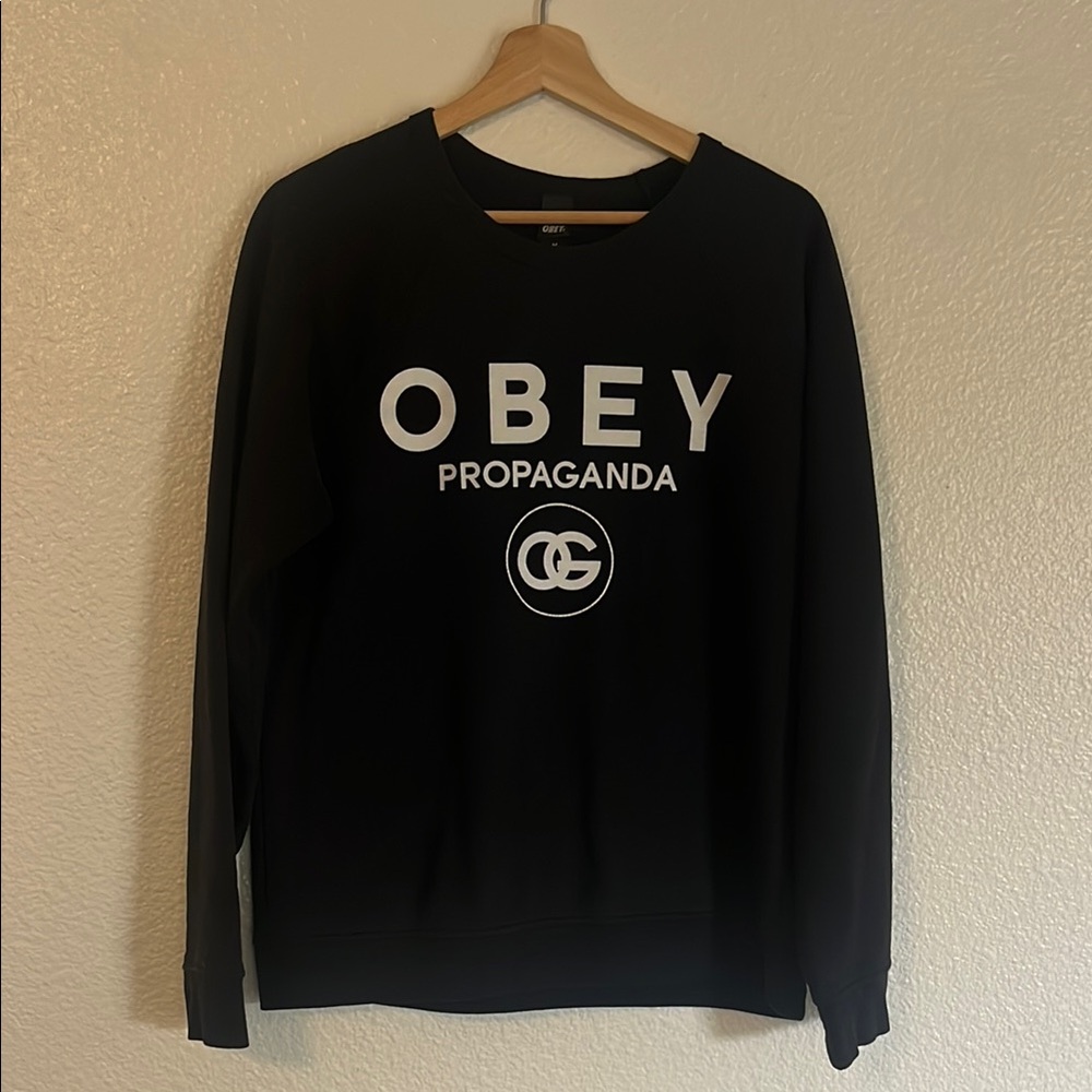 Obey Propaganda Black Crewneck Sweatshirt